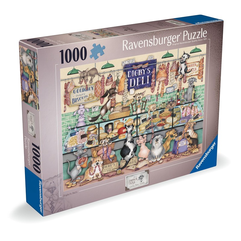 Ravensburger Dapper Dogs No.1 Digby’s Deli 1000 Piece Jigsaw Puzzle