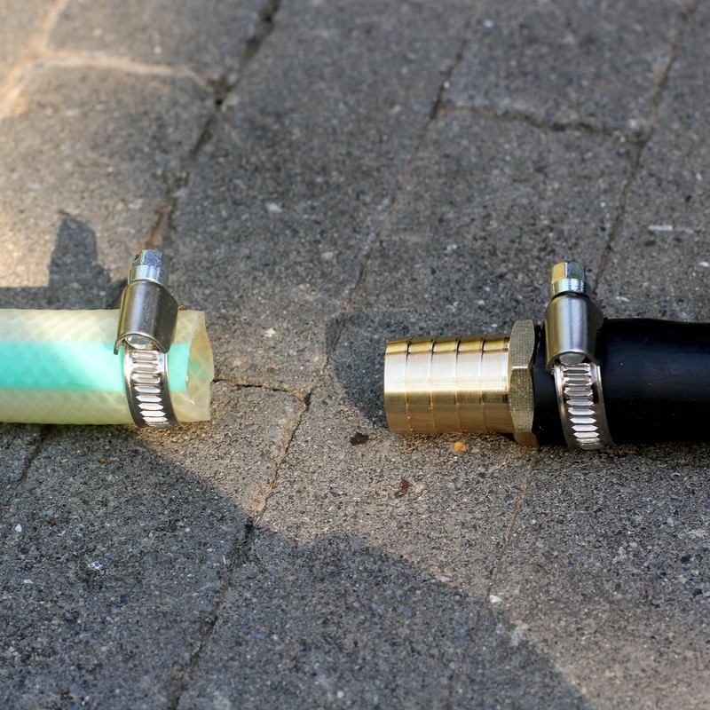 SIGURANTA Garden Hose Repair Connector,Solid Brass Hose Repair Kit, 5/8"