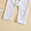 Aoswep - Lovely Solid Color Baby Long Sleeve Jumpsuit baby