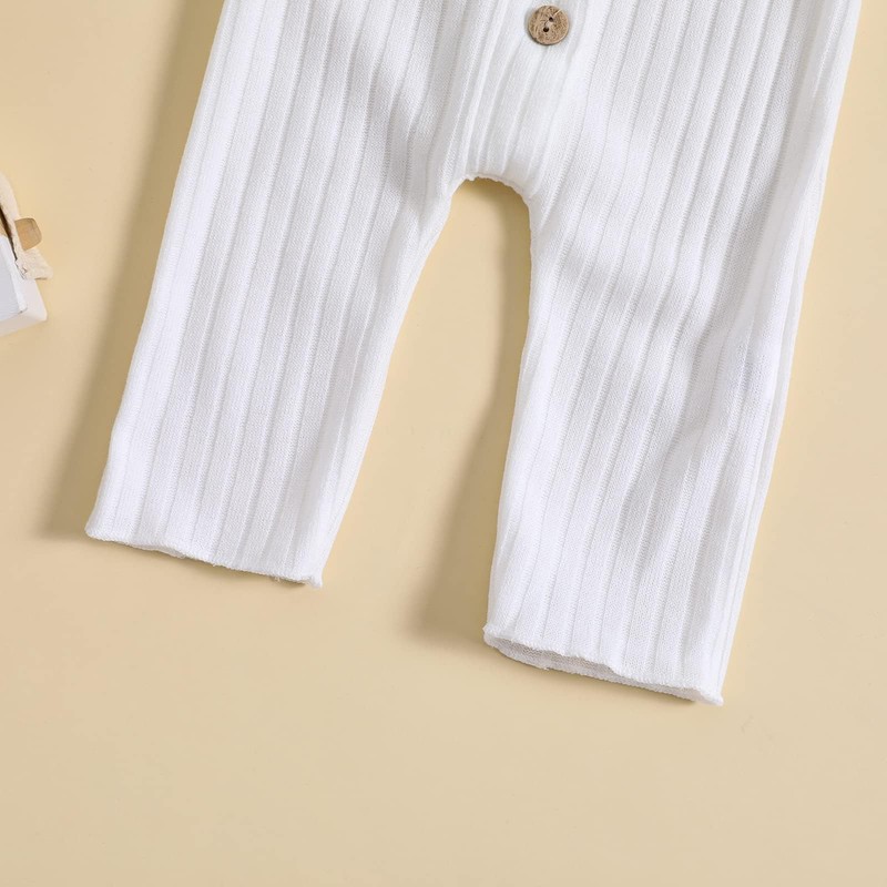 Aoswep - Lovely Solid Color Baby Long Sleeve Jumpsuit baby