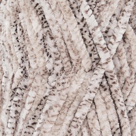 Franel Velvet Yarn Crocheting Fuzzy Yarn, Premier Plush Parfait Chunky Blanket, Velvet Fluffy Chenille Blanket Yarn,Crochet Knitting Soft Thick Plush Lustrous (3, Dotted with Gray)