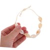 FOMIYES 3pcs Adjustable Natural Seashell Anklet for Women Summer Beach