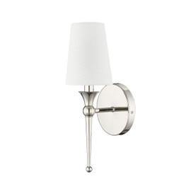ML Lighting 17101-PN 1-Light Wall Sconce in Polished Nickel Finish