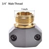 Sanpaint Zinc and Brass Male Clamp Coupling,Fits 3/4" or 5/8"