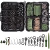 Carp Fishing Tackle Box Kit, 320Pcs/Box Carp Accessories Including Swivels