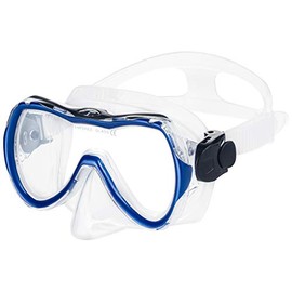 Aqua Speed® Enzo Diving Goggles for Children, Diving Mask, Single Lens + UP® Lanyard, Colour: Blue