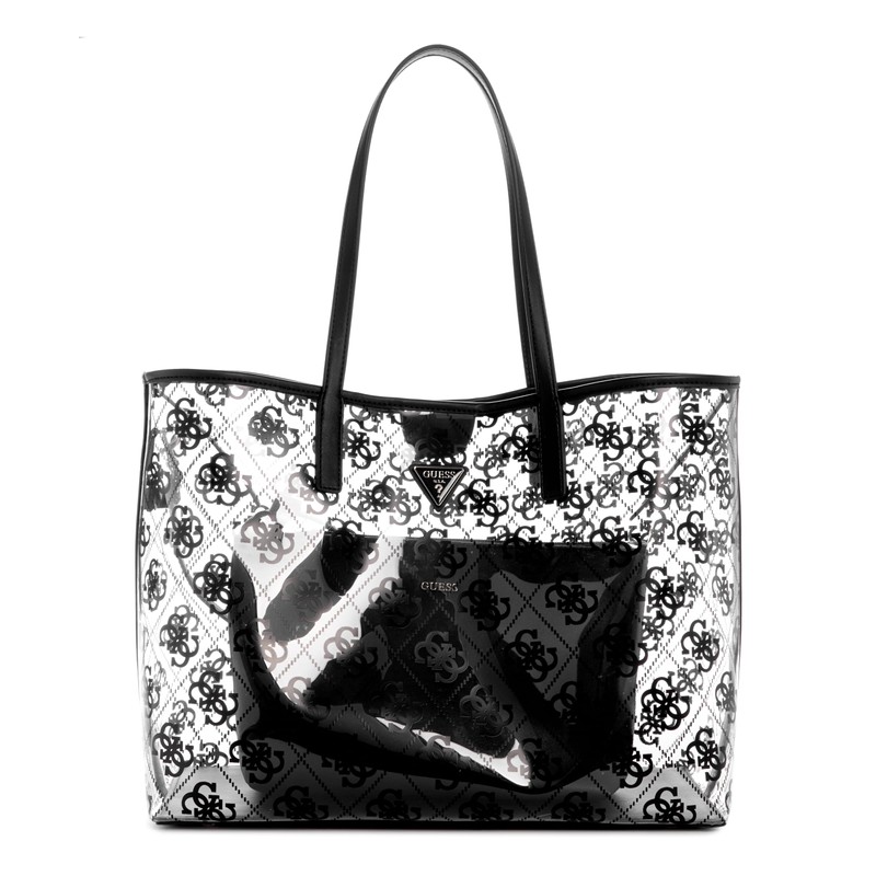 GUESS Tuana Large Tote, Black Logo