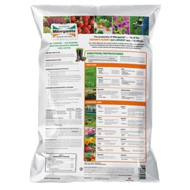 Milorganite All-Purpose Eco-Friendly Slow-Release Nitrogen 6-4-0 Fertilizer, 32 Pound Bag (Pack of 2) - for Lawns, Flowers, Gardens