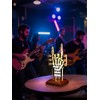 CoolGift Mart Light Up Guitar Pick Holder, Acrylic Rock and