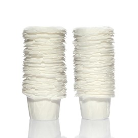 100 Disposable Paper Filters for Keurig Reusable K Cups Filters and Other Single Serve Refillable Capsules (Fits All Brands)