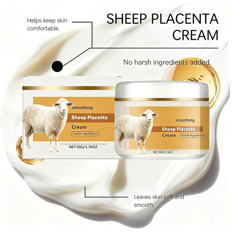 Sheep Placenta Cream，Extract Activity Collagen，Face Instant Repairing Creams，Deep Hydration，Reduce Wrinkles