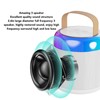 Wireless Karaoke Speakers RGB Light Bluetooth5.3 Speaker with 2 Wireless