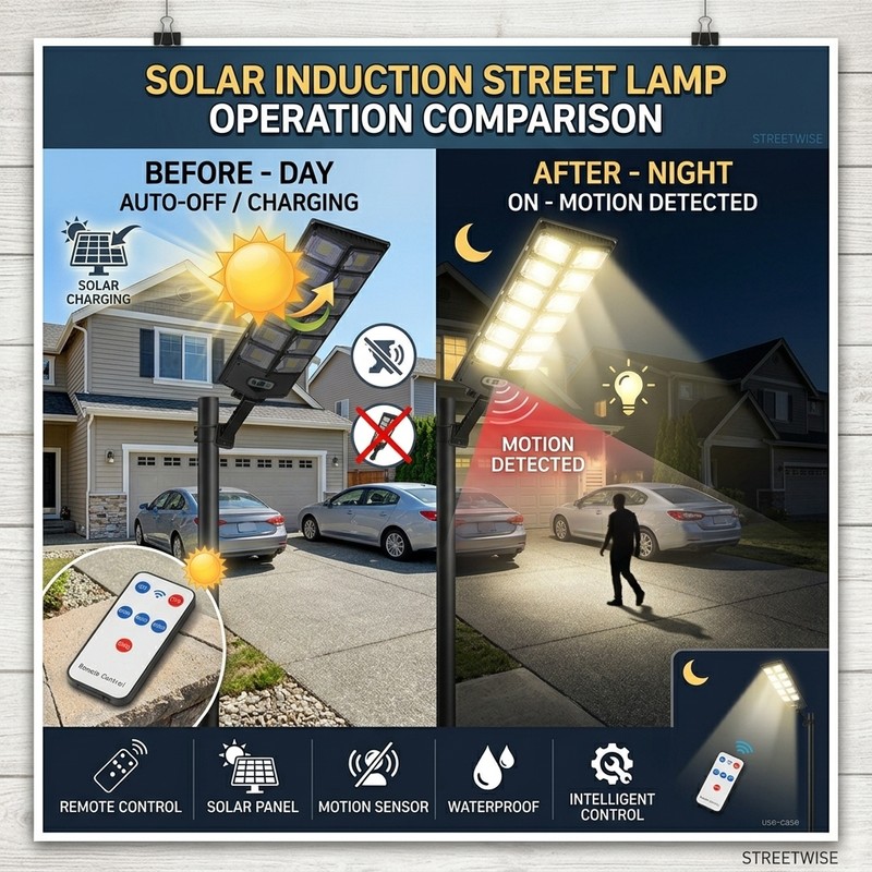 Solar Motion Sensor LED Outdoor Light for Home Security –