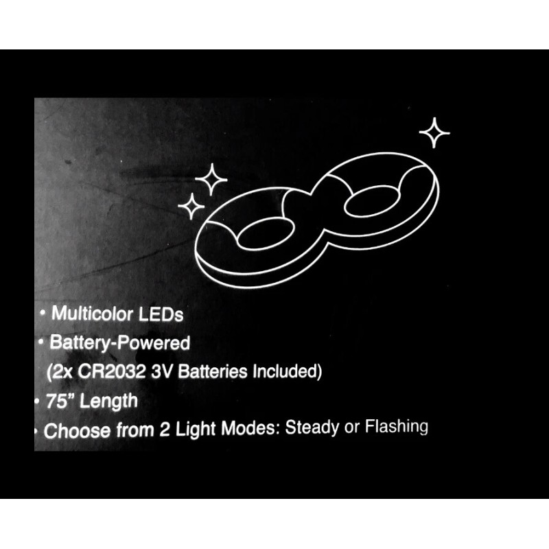 Merkury Innovations 75” H2GLO Inflatable Light Up Twin Pool Tube