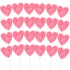 Sweetzo Swirl Lollipops, Individually Wrapped Suckers, Birthday Party Candy, Strawberry