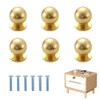 PmLwakiR 6 PCS 25MM Modern Handles Knobs Round Shaped Dresser
