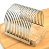 Bread Slicer, Stainless Steel Manual Bread Slicer, Compact Bread Cutter