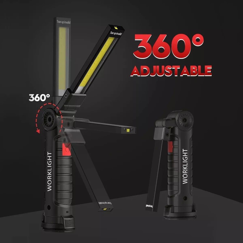 ABAB5079244 Luz De Trabajo Led Recargable Y Plegable, 2 Piezas