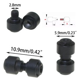 DGZZI 3 Sets Black Stainless Steel Folding Knife Screws Folding Knife Accessories Thumbtacks for 4mm Folding Knives