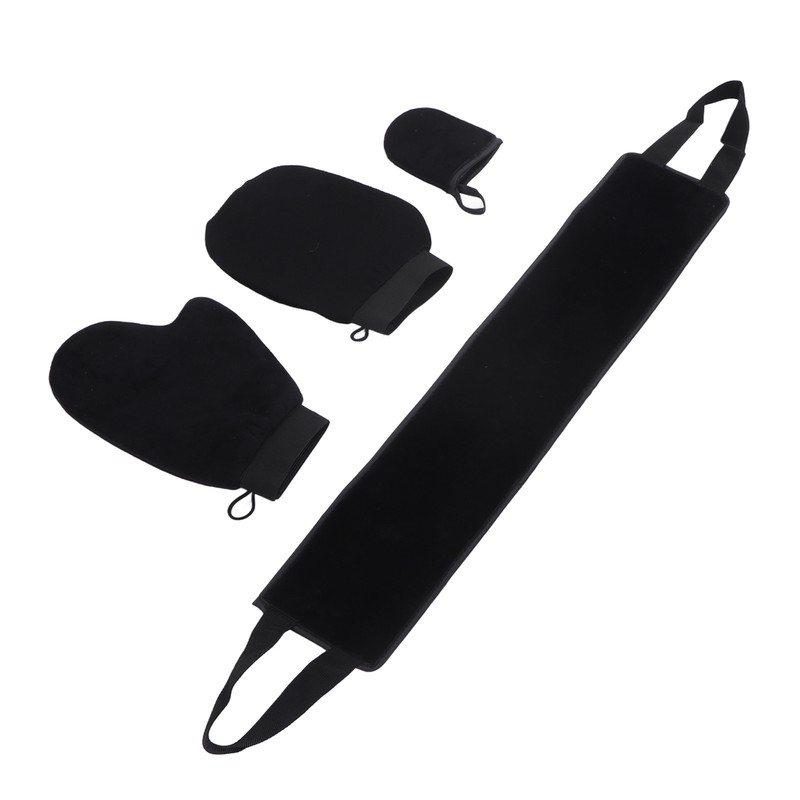 4 Pcs Self Tanner Mitt Velvet Soft Reversible Exfoliating SPA