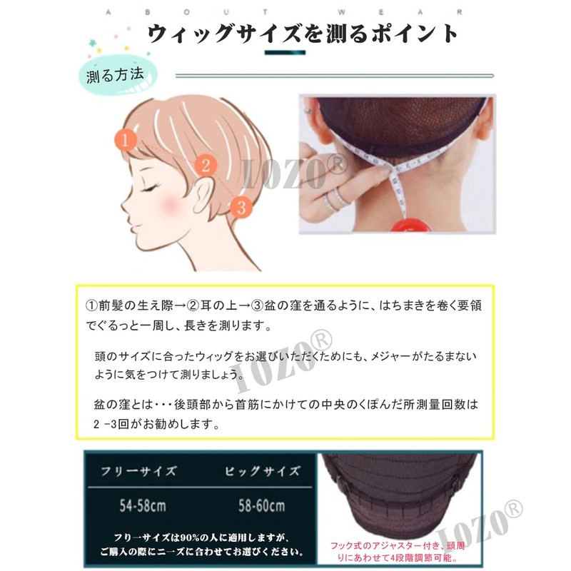 IOZO mens03 Men's Wig, Short, Full Wig, Medium, Black, Extensions,