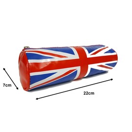 GFM® British Flag Union Jack Design PVC Pencil/Pens or Travel Case (UJ Case, 1, Piece)