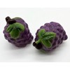 Fruit Shaped Ceramic Salt & Pepper Shaker Set with Green
