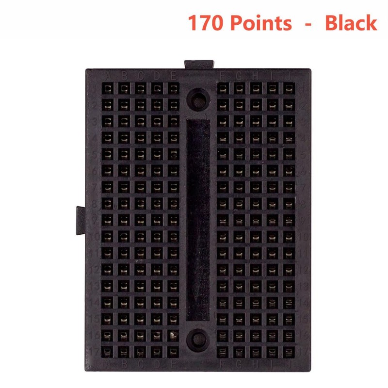 Pack of 6 Mini Breadboard 170 Tie Points Small Solderless