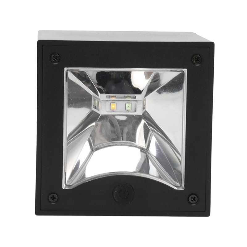 Solar Square Wall Light Wiring Free Intelligent Light Control Fence
