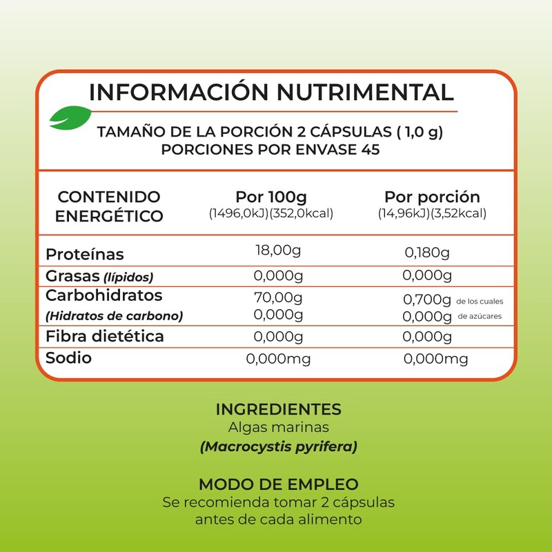 Anahuac Neo Kelp Suplemento Alimenticio 90 Cápsulsas