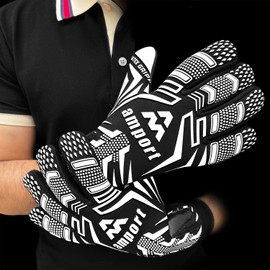 amport Goalkeeper Gloves – Latex Grip Football Goalie Gloves, Breathable and Comfortable Neoprene Football Goalkeeper Gloves for Kids, Youth & Adults – Training & Match Use