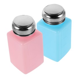 Ciieeo 200ml Empty Solvent Pump Bottle Push-Down Static Alcohol Dispenser Refillable Pump