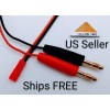 NA JST RC Charging Cable 20 AWG 4mm Banana Plugs