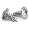 #8 x 1/2" Sheet Metal Screws 500PCS 410 Stainless Steel