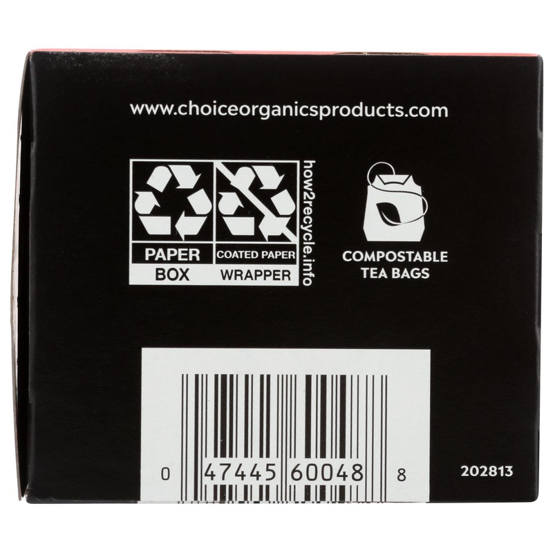 CHOICE ORGANIC TEAS Organic Picinic Peach Black Tea, 16 CT