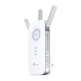 TP-Link Mesh WiFi Range Extender, Ultraxtend WiFi Booster, AC1900 Mbps WiFi Internet Repeater with Gigabit Port, Intelligent Signal Light, Power Schedule, Tether APP, Easy Setup, UK Plug (RE550) White