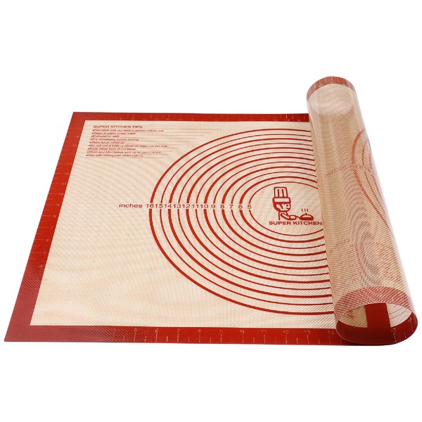 Non-slip Silicone Pastry Mat Extra Large with Measurements 28''By 20''