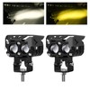 2pcs LED Spotlights 120W 4500LM Yellow White Spot Lamp IP67