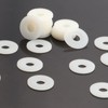 Mbsomnus Pack of 100 Plastic Washers M4-12 mm Nylon Washers