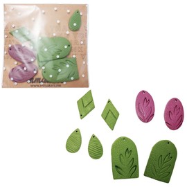 Polymer Clay Earring Blanks Diy Earrings Kit | Polymer Clay Beads For Bulk Jewelry Making Set Of 8