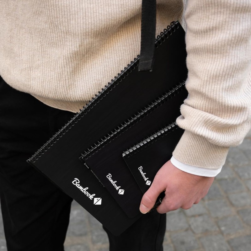 BAMBOOK Classic Original Notebook - A4 - Blank, Reusable Notebook,