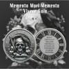 RYUKENLM Memento Mori Memento Vivere Coin 3D Skull Challenge Coins