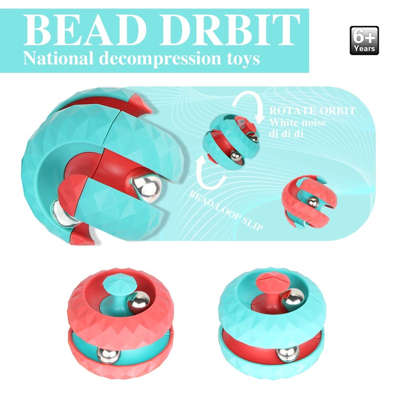 2 PCS Orbit Balls，UHOMENY Spinning Track Balls as Stress Relief