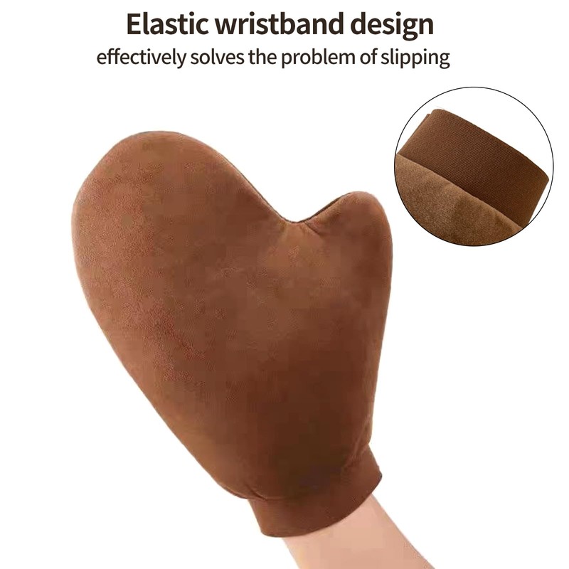 FUZVOL Self Tanning Mitt,Velvet Tan Mitt,Double Sided Fake Tan Mitt