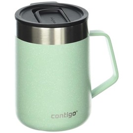 Contigo Streeterville Mug with Handle, 14 oz, Agave Powder Coat Speckle