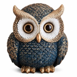 XGZY Owl Figurine Decor - Modern Home Decor Statue for Home Bookshelf Living Room tv Stand Decoration-owl Gifts for Owl Lover or Women(5.91" H x 3.94" W)