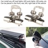 2PCS LED Light Mounting Bracket Steel Rubber Rust Prevention Anti