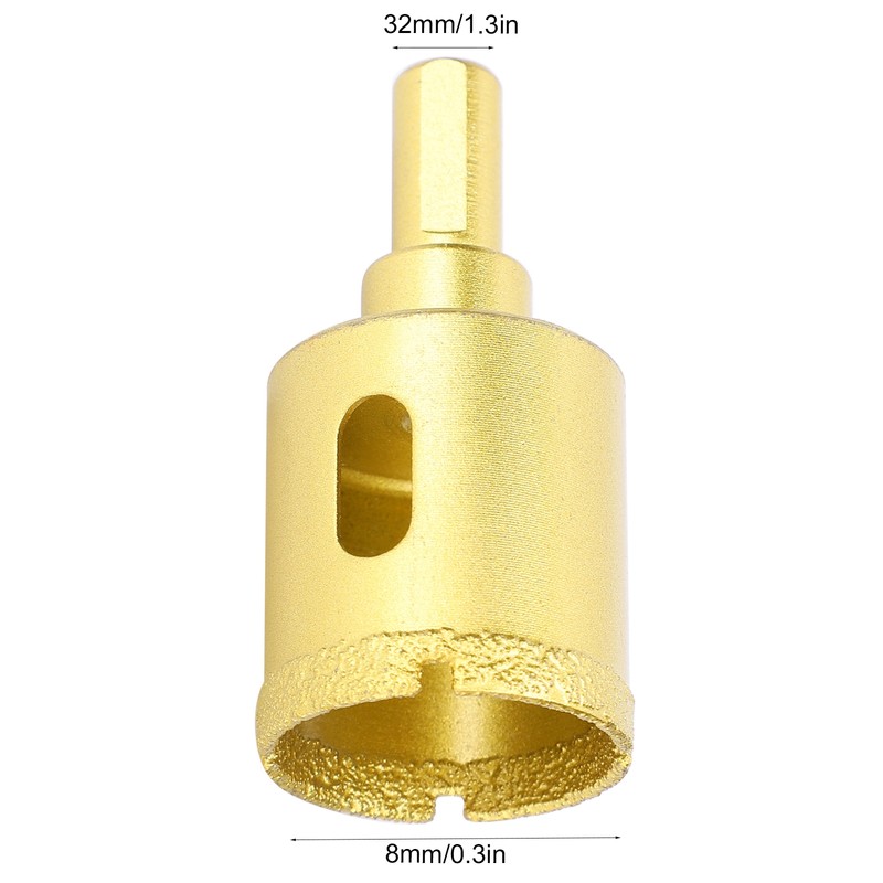 5Pcs Diamond Hole Saw Drill Bit Granite Ceramic Concrete Marble