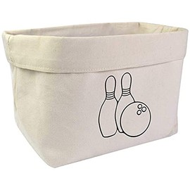 Large 'Bowling Ball & Skittles' Canvas Organiser/Storage Bag (OR00017822)