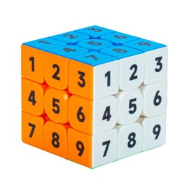Cuberspeed Sudoku 3x3x3 Speed Cube Stickerless 3x3x3 Number Speed Cube Puzzle 3x3x3 Magic Cube with Numbers Sudoku Cube